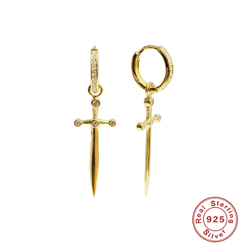 CANNER Real 925 Sterling Silver Drop Earrings For Women Dagger Zircon Pendant Piercing Earring Earings Jewelry Pendientes
CANNER Real 925 Sterling Silver Drop Earrings For Women Dagger Zircon Pendant Piercing Earring Earings Jewelry Pendientes