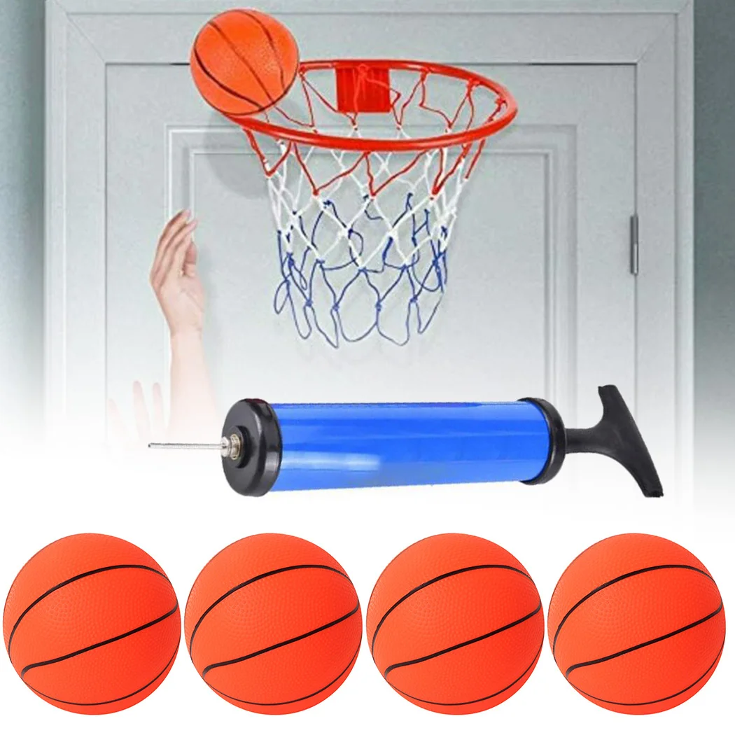 4 Pcs 4.7inch Mini Inflatable Basketball Indoor Basketballs W/ Pump For Children Bathtub Shooting Basket Toys
4 Pcs 4.7inch Mini Inflatable Basketball Indoor Basketballs W/ Pump For Children Bathtub Shooting Basket Toys