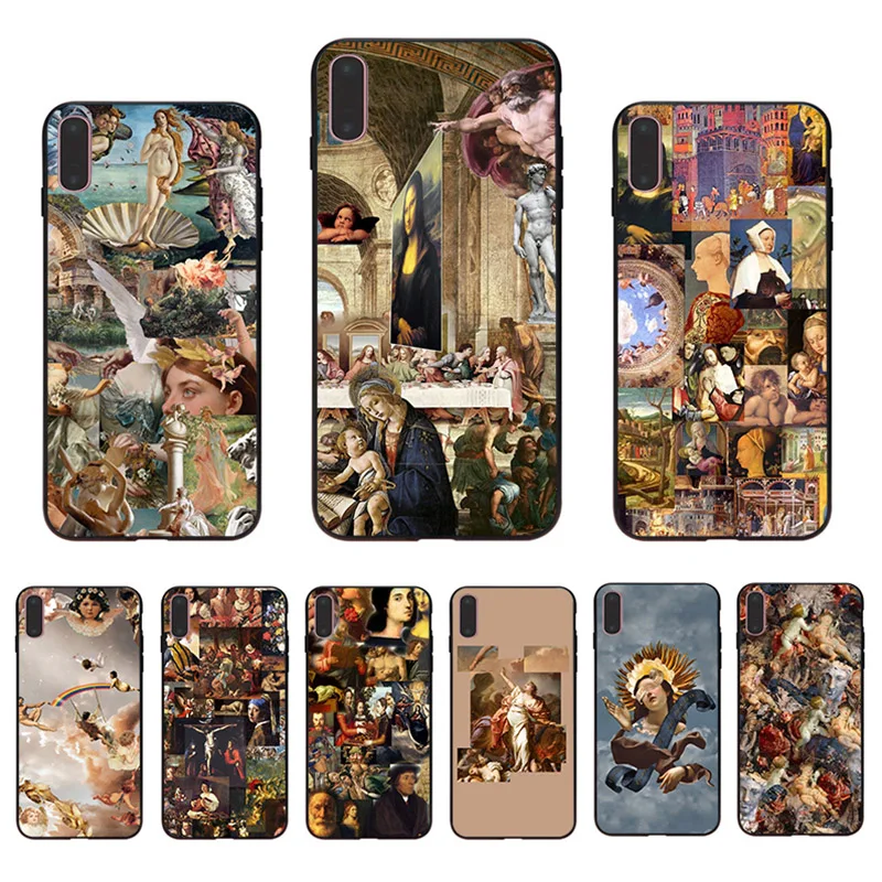 Renaissance Collage luxury Shell Mobile Phone Case For Iphone XS XR X 11 Pro Max 12 Mini 7 8 6 6S Plus SE 2020 5 Hard Back Cover
Renaissance Collage luxury Shell Mobile Phone Case For Iphone XS XR X 11 Pro Max 12 Mini 7 8 6 6S Plus SE 2020 5 Hard Back Cover