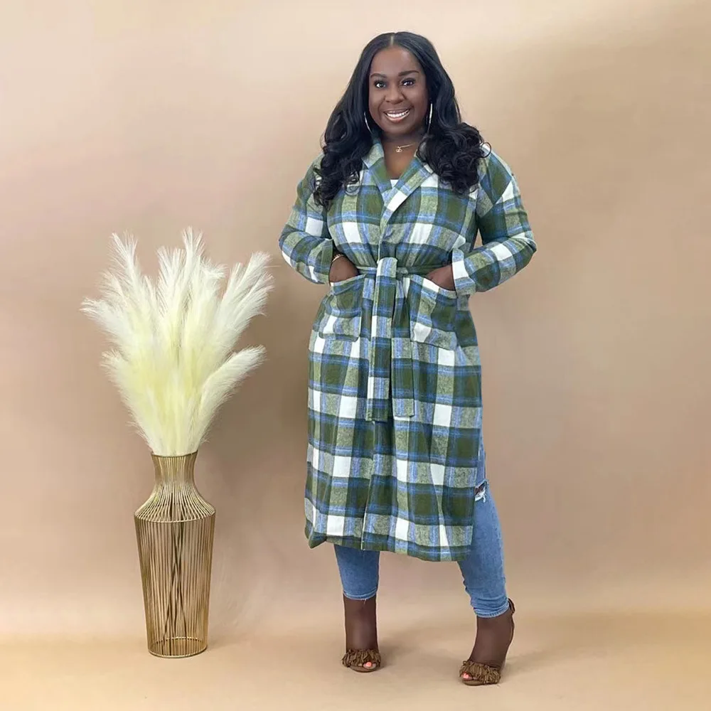 Fall Winter Women Checked Jacket Casual Oversized Turn Down Collar Long Coat Female Thick Warm Woolen Blends Overcoat Streetwear
Fall Winter Women Checked Jacket Casual Oversized Turn Down Collar Long Coat Female Thick Warm Woolen Blends Overcoat Streetwear