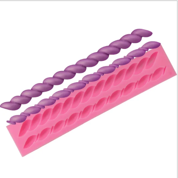 Pattern candle shape cake fondant chocolate silicone mold DIY cake decoration baking tools
Pattern candle shape cake fondant chocolate silicone mold DIY cake decoration baking tools