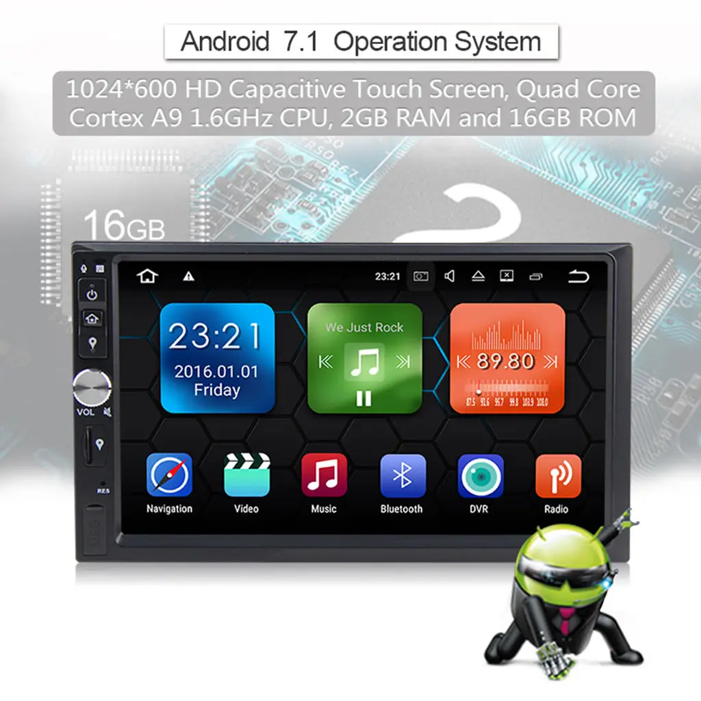 Android 7.1.2 Автомобильный GPS-навигатор четырехъядерный TF видео выход WiFi DVR радио
Android 7.1.2 Автомобильный GPS-навигатор четырехъядерный TF видео выход WiFi DVR радио