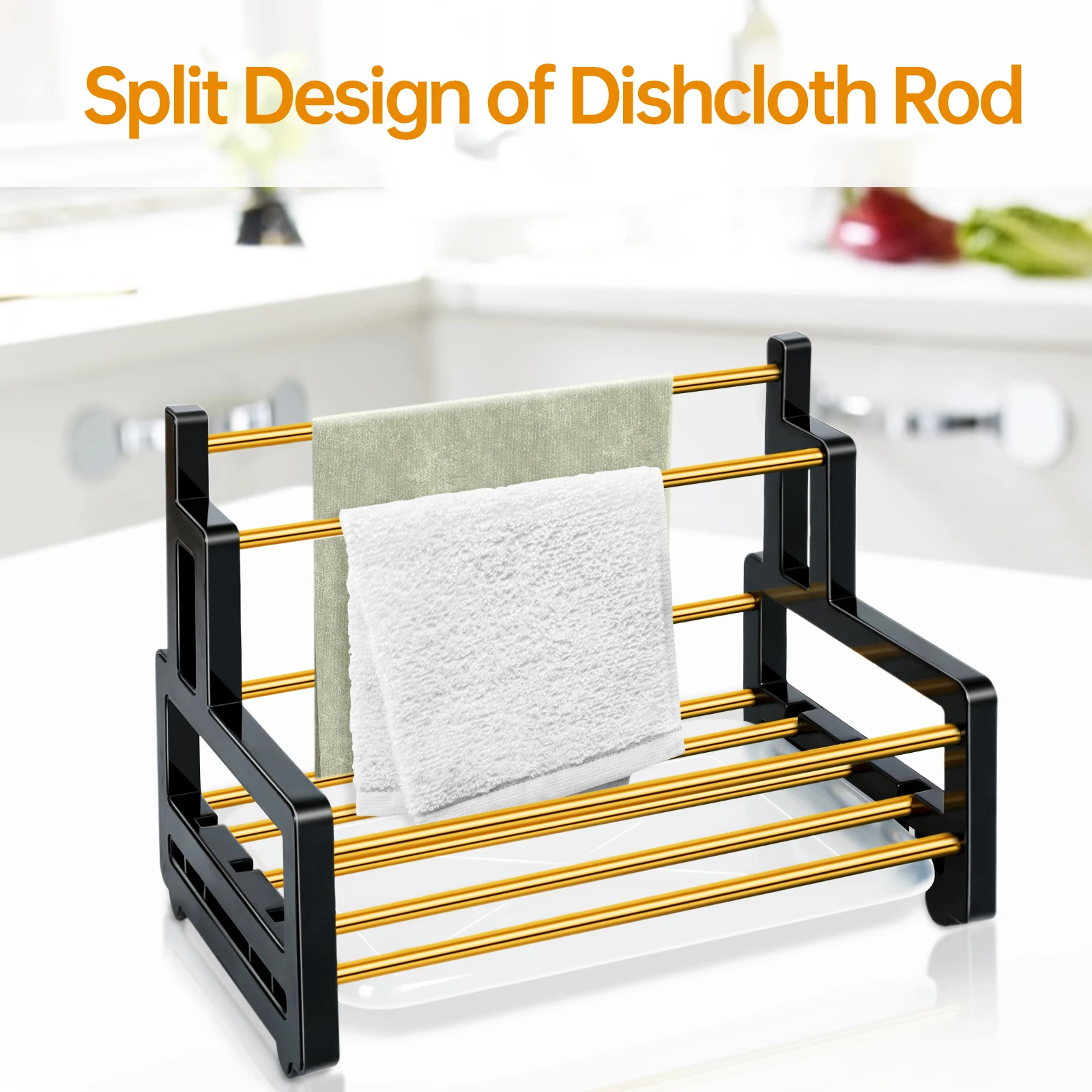 Dish Drying Rack Kitchen Storage Rack Multi-Function Sponge Brush Cloth Sink Tray Drainer Rack With DrainPan Kitchen Accessories
Dish Drying Rack Kitchen Storage Rack Multi-Function Sponge Brush Cloth Sink Tray Drainer Rack With DrainPan Kitchen Accessories