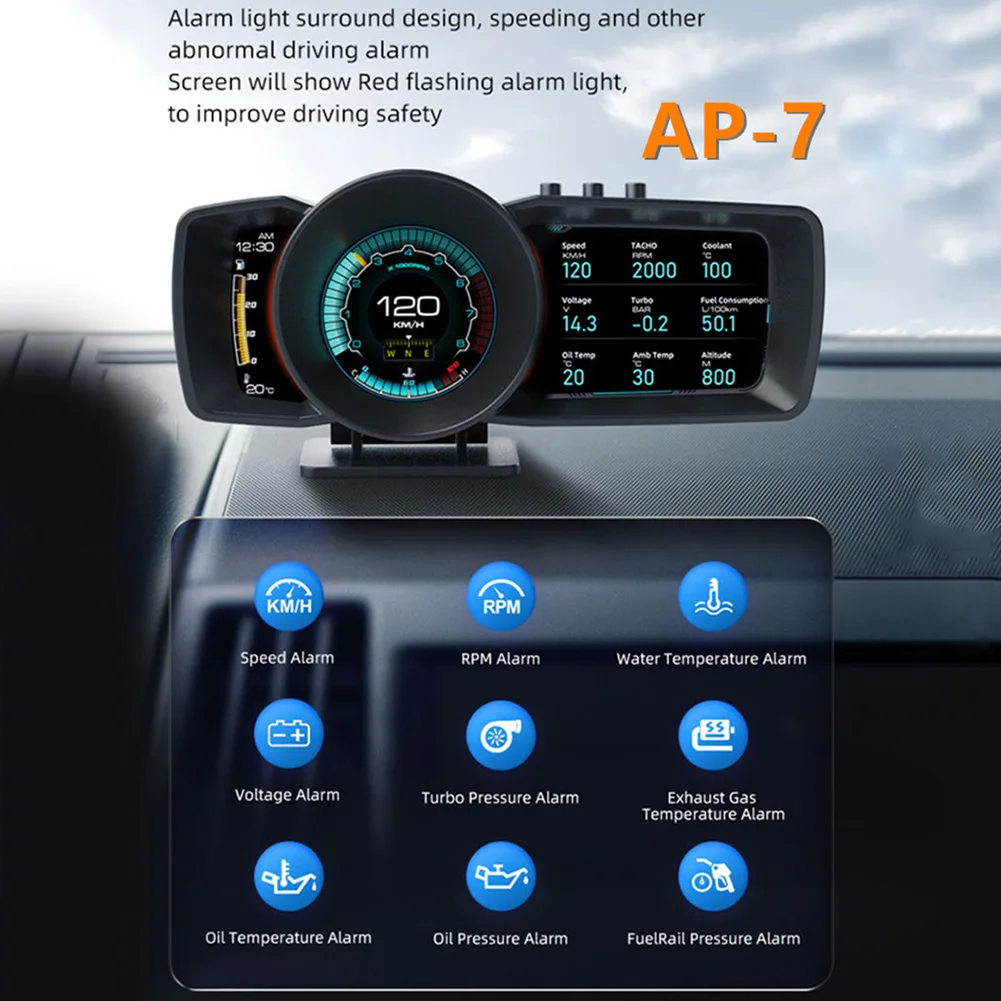VODOOL Smart Speedometer Auto Scanner Multi-Function Dashboard Head Up Display Car OGauge Alarm Scanner
VODOOL Smart Speedometer Auto Scanner Multi-Function Dashboard Head Up Display Car OGauge Alarm Scanner