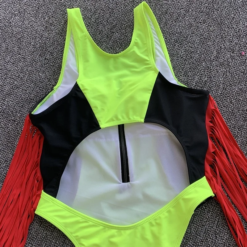 One-piece Swimsuit Solid Color Stitching Swimwear Ladies Zipper Swim Suit One-piece Streamer Bikini Beach Bathing Bather Wear
One-piece Swimsuit Solid Color Stitching Swimwear Ladies Zipper Swim Suit One-piece Streamer Bikini Beach Bathing Bather Wear