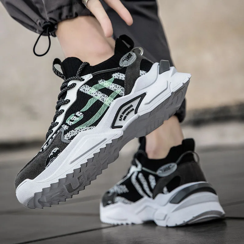 2021 Men's Fashion Sneakers Rubber Sole Heighten Lace-up Outdoor Casual Shoes Joker Simple Breathable Low Jogging Shoes
2021 Men's Fashion Sneakers Rubber Sole Heighten Lace-up Outdoor Casual Shoes Joker Simple Breathable Low Jogging Shoes