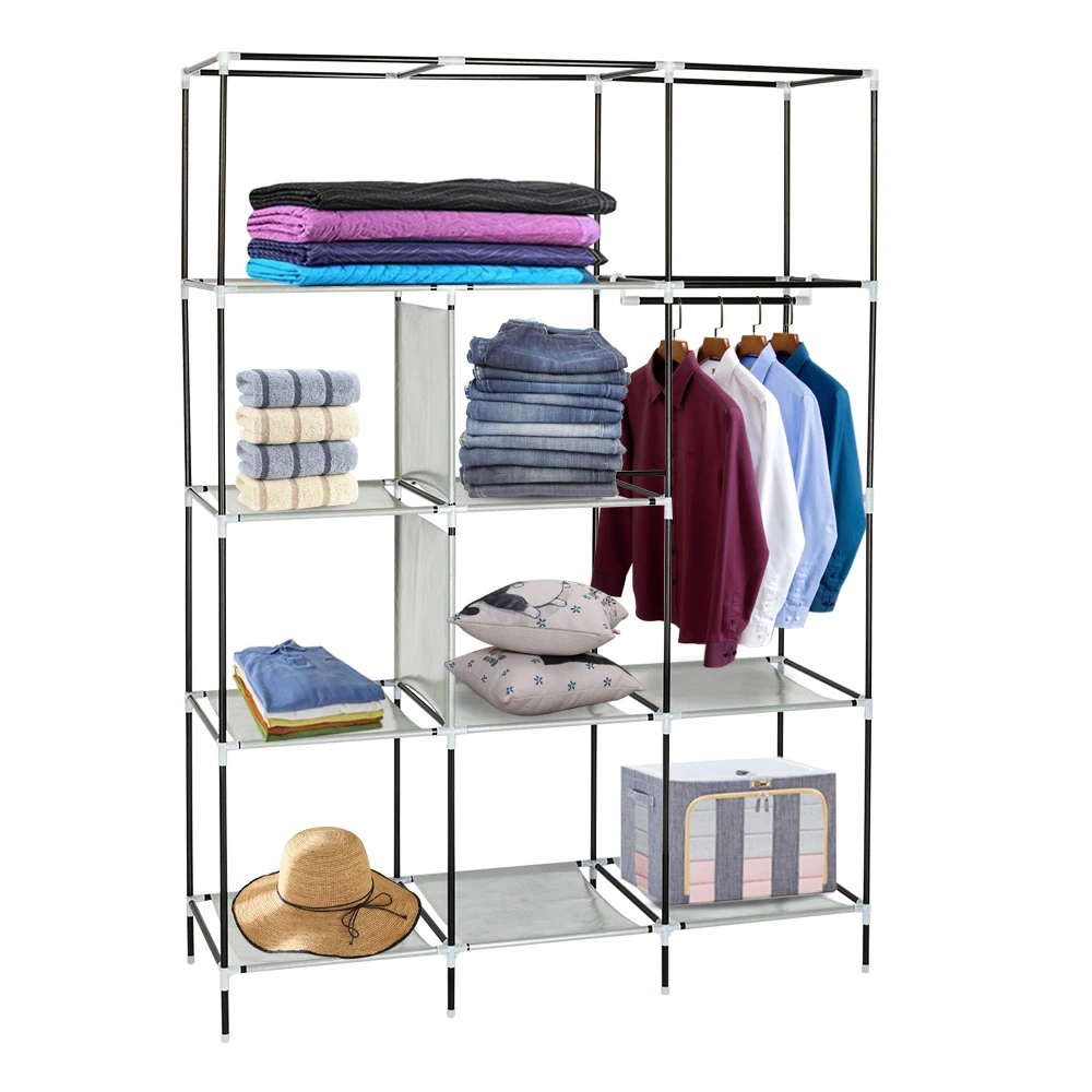NEW 69\" High-leg Non-woven Fabric Assembled Cloth Wardrobe Gray Shoe Rack Storage Organizer Cover
NEW 69\" High-leg Non-woven Fabric Assembled Cloth Wardrobe Gray Shoe Rack Storage Organizer Cover