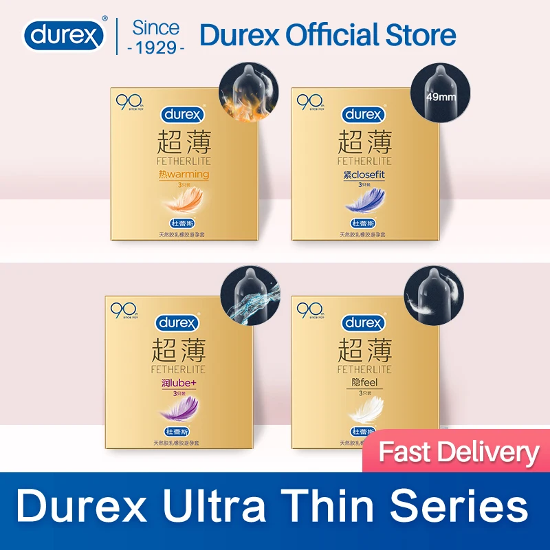 

Презервативы Durex, ультратонкие, плотно прилегающие, со смазкой, из натурального латекса, рукав для пениса для взрослых интимные изделия для ...