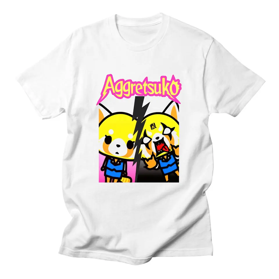 Футболка Aggretsuko женская с принтом аниме, милая мультяшная модная повседневная Милая Базовая рубашка в стиле Харадзюку, на лето
Футболка Aggretsuko женская с принтом аниме, милая мультяшная модная повседневная Милая Базовая рубашка в стиле Харадзюку, на лето