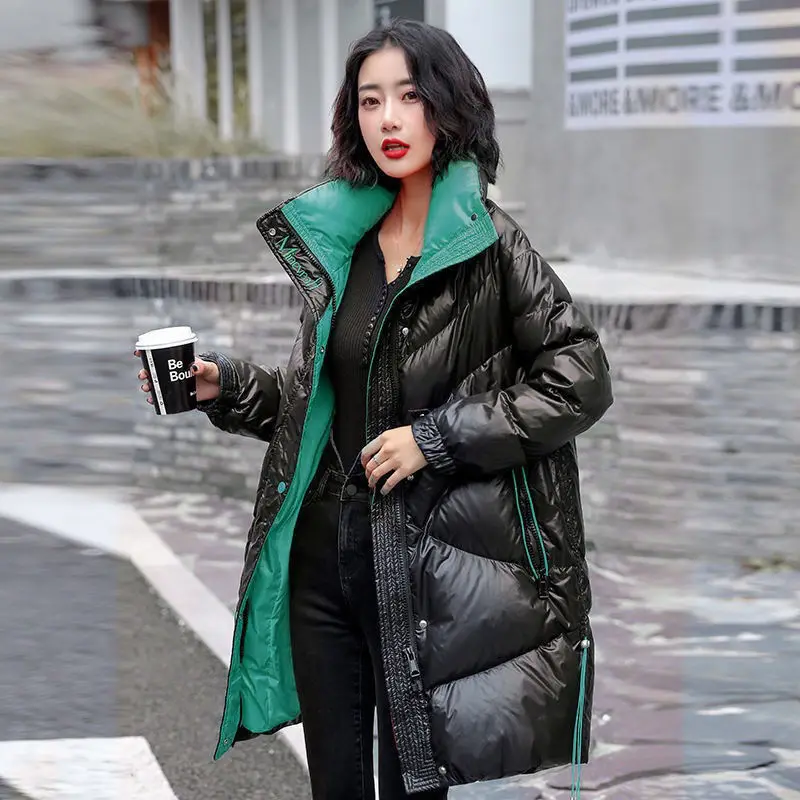 2021 New Bright Face Wash-Free Mid-Length Women Padded Jacket Parka Loose Quilted Warm Ladies Clothing
2021 New Bright Face Wash-Free Mid-Length Women Padded Jacket Parka Loose Quilted Warm Ladies Clothing
