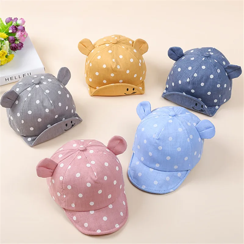 Children Sun Hats Toddler Cap Cute Dot Baby Hat Girl Boy Hat With Ear For Spring Newborn Photography Kids Props Baseball Caps
Children Sun Hats Toddler Cap Cute Dot Baby Hat Girl Boy Hat With Ear For Spring Newborn Photography Kids Props Baseball Caps
