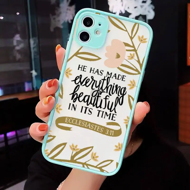 Jesus Bible Quotes Phone Case Clear Funda matte transparent For blue iPhone 7 8 x xs xr 11 12 pro plus max mini
Jesus Bible Quotes Phone Case Clear Funda matte transparent For blue iPhone 7 8 x xs xr 11 12 pro plus max mini