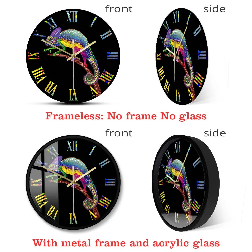 Chameleon Art Print Wall Clock Silent Swept For Living Room Vintage Roman Numerals Lizard Wall Watch Wildlife Animal Home Decor
Chameleon Art Print Wall Clock Silent Swept For Living Room Vintage Roman Numerals Lizard Wall Watch Wildlife Animal Home Decor