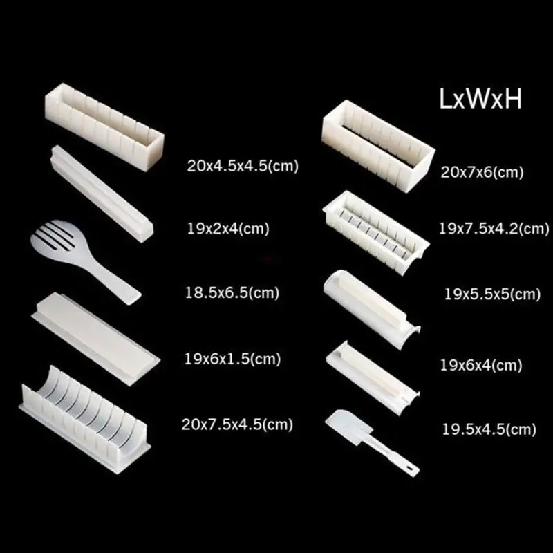Multifunctional Sushi Tool Rice Ball Making Mold Sushi Device Set One In ten G2L2
Multifunctional Sushi Tool Rice Ball Making Mold Sushi Device Set One In ten G2L2