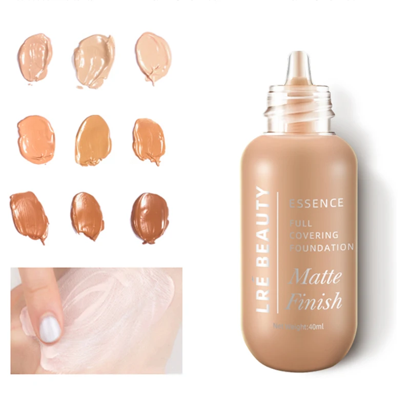 40ml Matte Base Face Liquid Foundation Cream Full Coverage Concealer Oil-control Easy to Wear Soft Face Contour Makeup Cosmetics
40ml Matte Base Face Liquid Foundation Cream Full Coverage Concealer Oil-control Easy to Wear Soft Face Contour Makeup Cosmetics