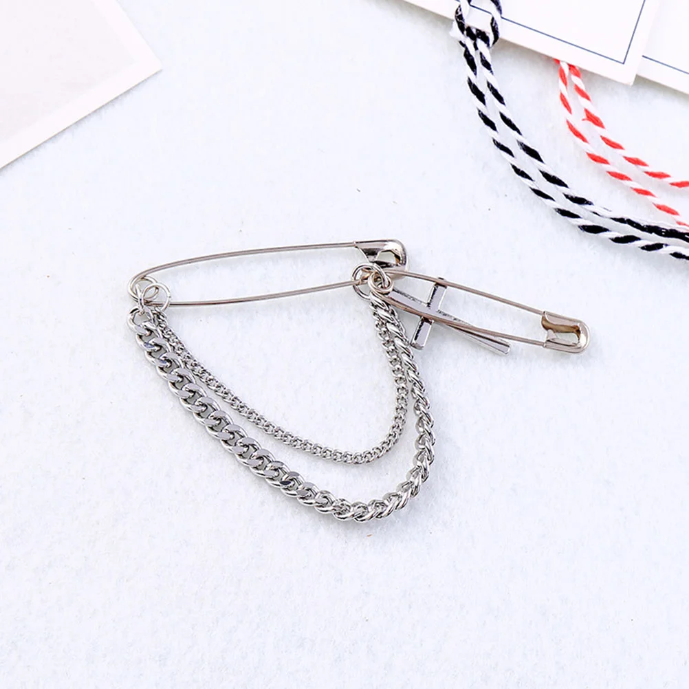 1Pc Creative Cross Brooch Vintage Christian Cross Chain Lapel Crucifix Scarf Brooch Breastpin
1Pc Creative Cross Brooch Vintage Christian Cross Chain Lapel Crucifix Scarf Brooch Breastpin