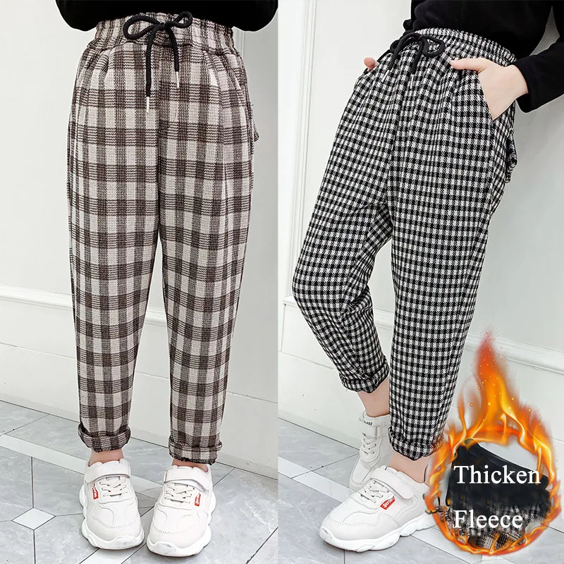 Girls Woolen Pants Winter Fleece School Kids Plaid Trousers Khaki Autumn Girl Clothes 8 10 12 Years Thicken Children Harem Pants
Girls Woolen Pants Winter Fleece School Kids Plaid Trousers Khaki Autumn Girl Clothes 8 10 12 Years Thicken Children Harem Pants