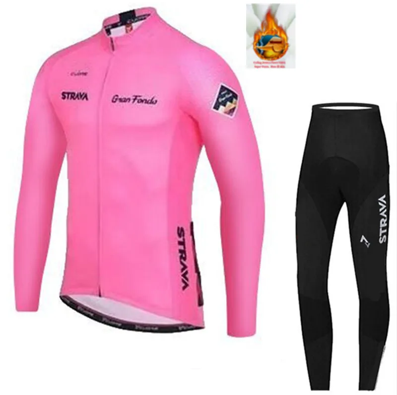 STRAVA Pro Team Winter Thermal Fleece Cycling Jersey Set Abbigliamento Ciclismo Invernale Bicycle Clothing MTB Bike Jersey
STRAVA Pro Team Winter Thermal Fleece Cycling Jersey Set Abbigliamento Ciclismo Invernale Bicycle Clothing MTB Bike Jersey