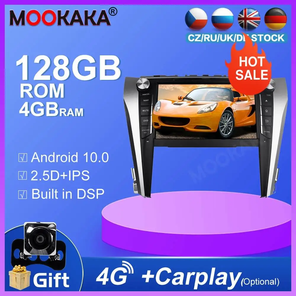 4+128GB Android10.0 Car GPS Navigation For Toyota camry 2015-2017 WIFI Stereo Multimedia Player Auto Radio Head Unit Carplay Dsp
4+128GB Android10.0 Car GPS Navigation For Toyota camry 2015-2017 WIFI Stereo Multimedia Player Auto Radio Head Unit Carplay Dsp