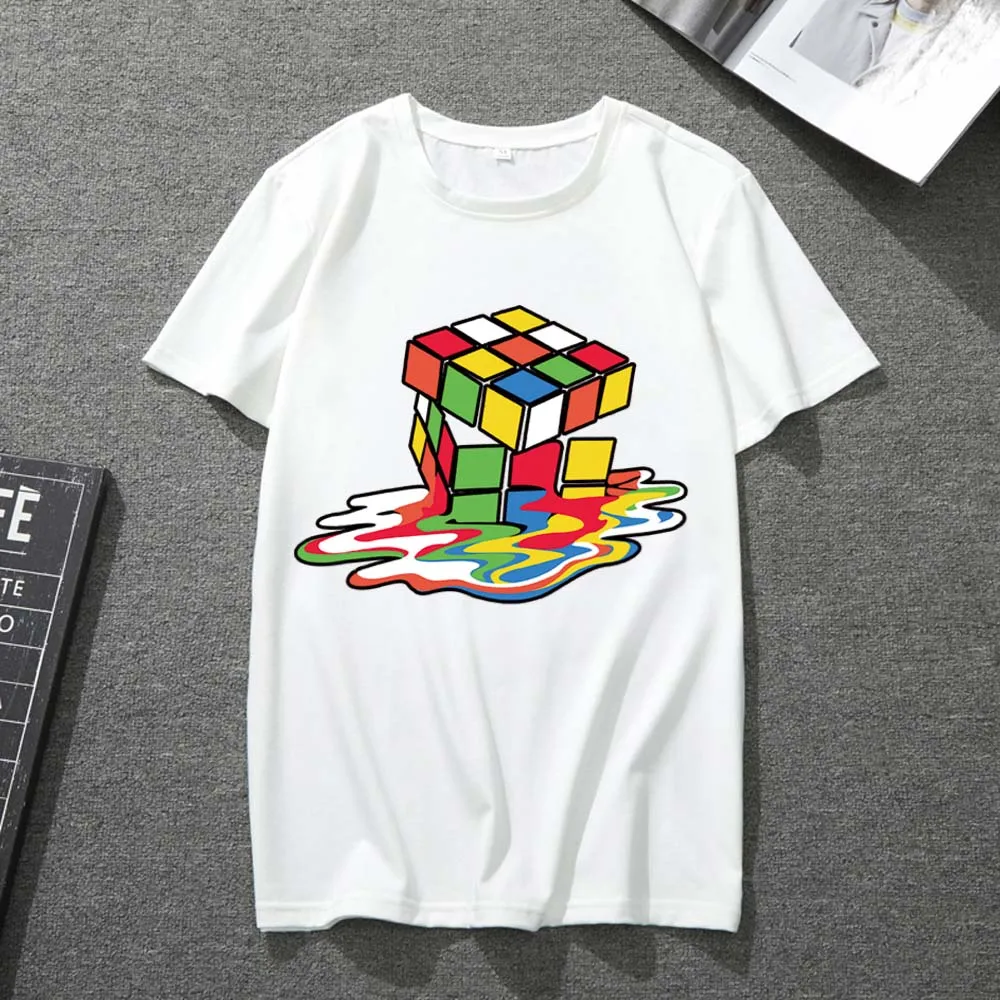 T-shirt Men and Women White Round Neck 3D Cube Printing Pattern Top Harajuku Wild 5XL Large Size Men and Women Breathable Top
T-shirt Men and Women White Round Neck 3D Cube Printing Pattern Top Harajuku Wild 5XL Large Size Men and Women Breathable Top