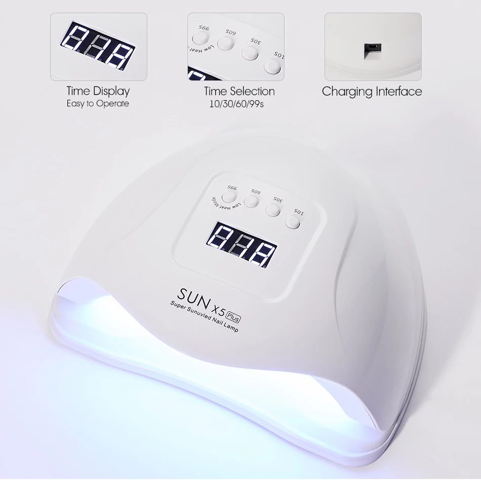 54W/120W Nail Phototherapy Machine LED Light Quick-drying Nail Lamp SunX5 max Induction Nail Roasting Lamp 45 Lamp Beads 
54W/120W Nail Phototherapy Machine LED Light Quick-drying Nail Lamp SunX5 max Induction Nail Roasting Lamp 45 Lamp Beads