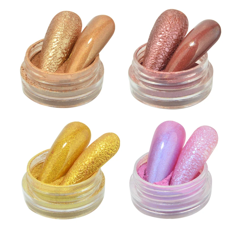 Nail Art Glitter Powder Holographic Metallic Rose Purper Gold Dust Sequins UV Gel Nail Chrome Pigment Decoration
Nail Art Glitter Powder Holographic Metallic Rose Purper Gold Dust Sequins UV Gel Nail Chrome Pigment Decoration