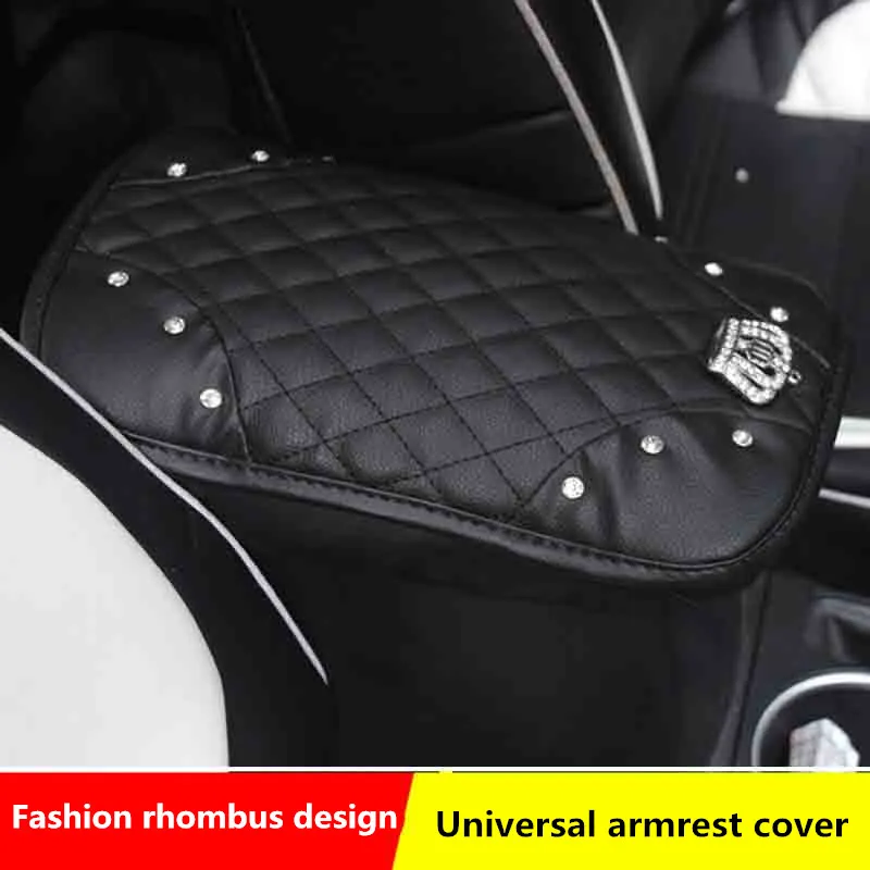 Crown with Crystal Rhinestone Car Armrests Cover Pad PU Leather Vehicle Center Console Arm Rest Box Cushion Covers Protecto
Crown with Crystal Rhinestone Car Armrests Cover Pad PU Leather Vehicle Center Console Arm Rest Box Cushion Covers Protecto