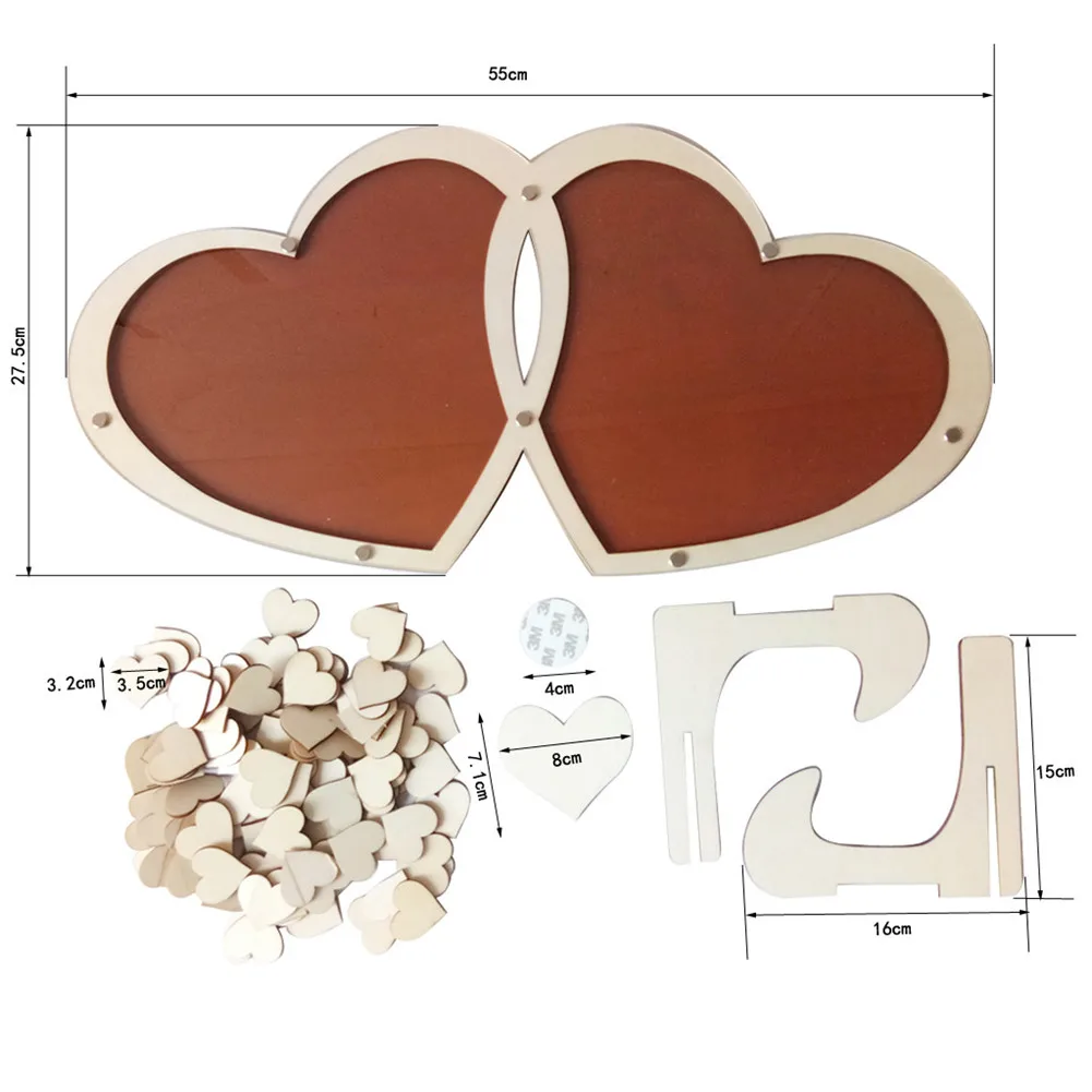 Wood Frame Guestbooks Unique Double Heart Wedding Guest Book Signature Sign with 100 Wood Hearts Drop Frame Rustic Decor
Wood Frame Guestbooks Unique Double Heart Wedding Guest Book Signature Sign with 100 Wood Hearts Drop Frame Rustic Decor
