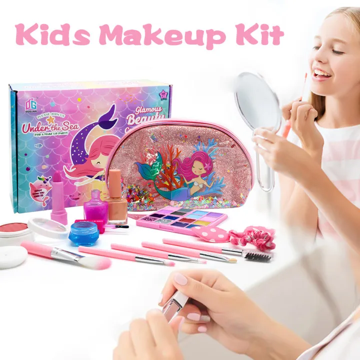 14Pcs Pretend Play Toy for Princess Cosmetics Kids Makeup Toy Kit Washable Makeup Toy with Storage Case Great Gift for Kids Ages
14Pcs Pretend Play Toy for Princess Cosmetics Kids Makeup Toy Kit Washable Makeup Toy with Storage Case Great Gift for Kids Ages