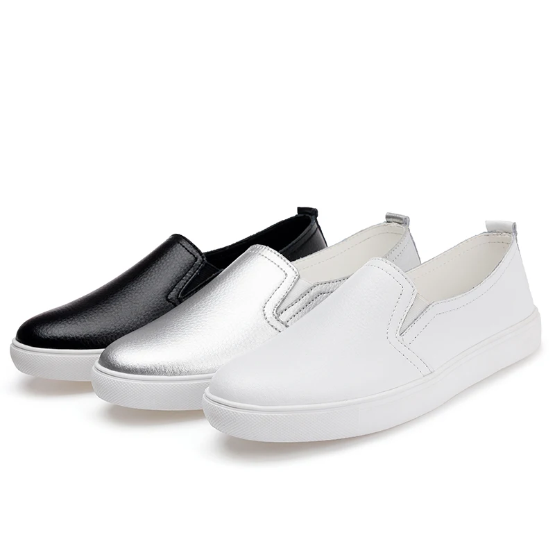 2021 Spring Women Leather Loafers Ballet White Black Silver Shoes Woman Slip On Loafer Boat Shoes Moccasins Outdoor Travel Shoes
2021 Spring Women Leather Loafers Ballet White Black Silver Shoes Woman Slip On Loafer Boat Shoes Moccasins Outdoor Travel Shoes