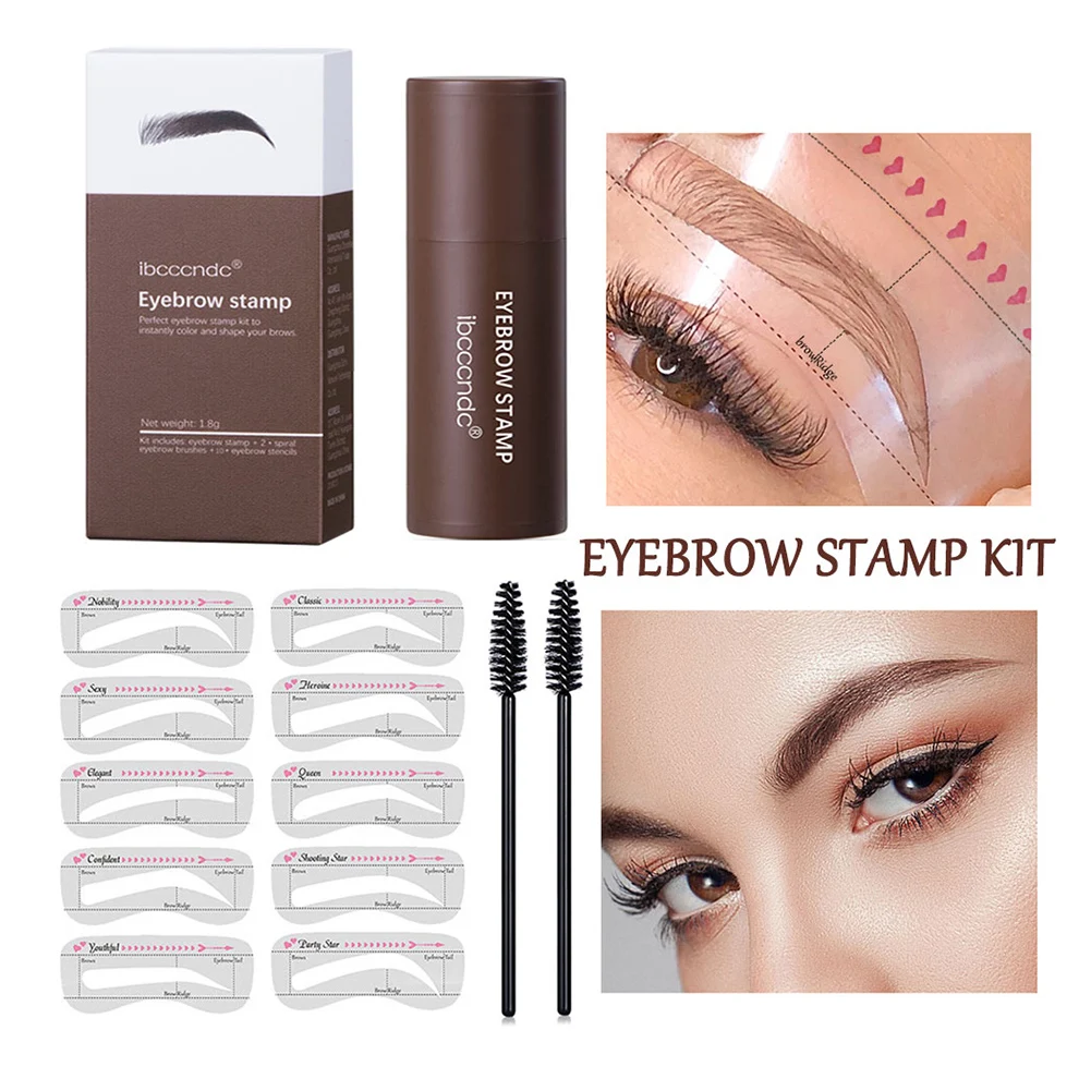 Eyebrow Stamp Shaping Kit Waterproof Brow Powder Stamp with 10 Reusable Stencils Eyebrow Definer Natural Contouring Makeup Kit
Eyebrow Stamp Shaping Kit Waterproof Brow Powder Stamp with 10 Reusable Stencils Eyebrow Definer Natural Contouring Makeup Kit