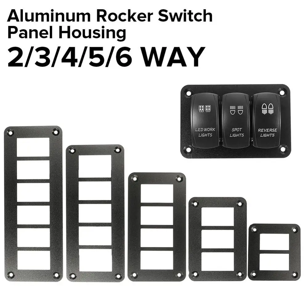 3/4/5/6 Way Car Boat Rocker Switch Panel Housing Holder Aluminum For Carling Motorcycles Trailers Switches Parts
3/4/5/6 Way Car Boat Rocker Switch Panel Housing Holder Aluminum For Carling Motorcycles Trailers Switches Parts