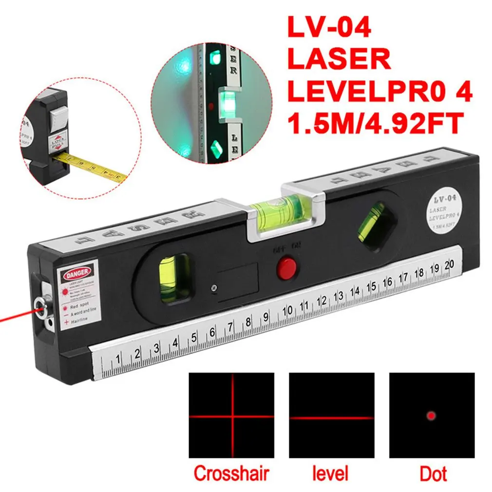 Multifunctional Laser Spirit Level Infrared Wire Stick 2-Wire 1-Point Line Caster Night Vision Bubble Meter Spirit Level
Multifunctional Laser Spirit Level Infrared Wire Stick 2-Wire 1-Point Line Caster Night Vision Bubble Meter Spirit Level