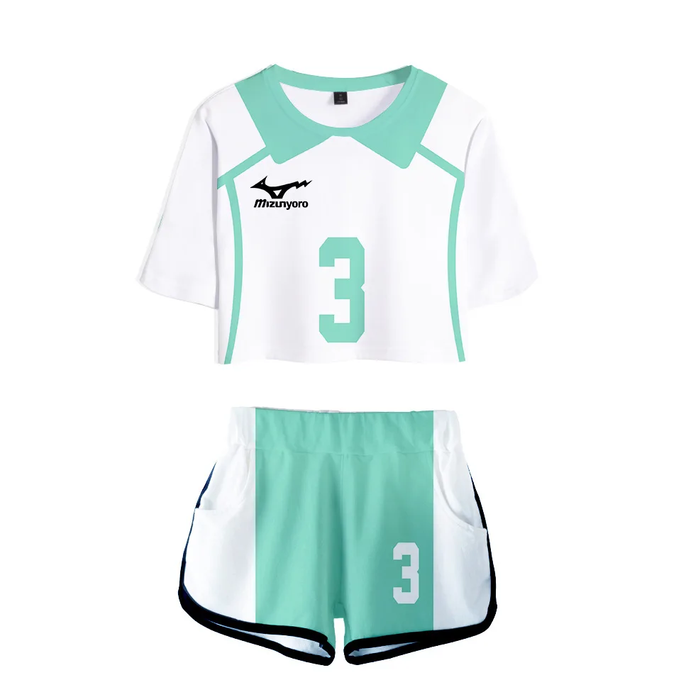 Anime Haikyuu Cosplay Costume Aoba Johsai High School Volleyball Club Oikawa Tooru Tracksuit Women Two Piece Set Tops and Shorts
Anime Haikyuu Cosplay Costume Aoba Johsai High School Volleyball Club Oikawa Tooru Tracksuit Women Two Piece Set Tops and Shorts