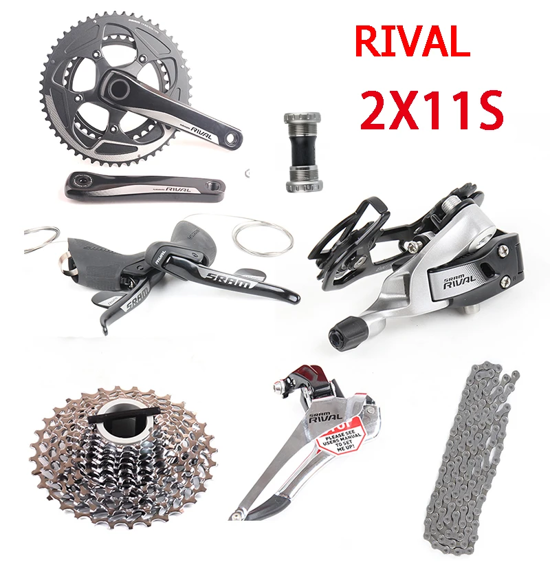 Скоростной переключатель передач SRAM RIVAL 22 2X1 для дорожного велосипеда, набор групповой переключатель передач, рычаг, цепная кассета, кривоши...
Скоростной переключатель передач SRAM RIVAL 22 2X1 для дорожного велосипеда, набор групповой переключатель передач, рычаг, цепная кассета, кривоши...