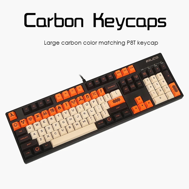 104-Key Large Carbon Color Matching PBT Sublimation Keycap K70 Keycap Opaque Characters, Good Press Keycap
104-Key Large Carbon Color Matching PBT Sublimation Keycap K70 Keycap Opaque Characters, Good Press Keycap