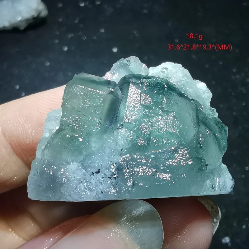 

9.4-19.6g100% natural rare blue fluorite mineral specimen stone and crystal energy healing stone decorated with Quartz Gemstone