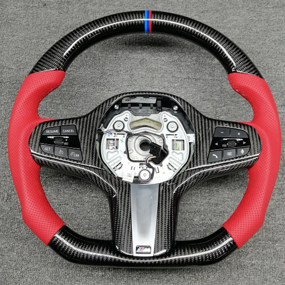 Cuatomized Leather Carbon Fiber Racing Steering Wheel Fit For BMW 3 Series 320i 325i 330i 2019 2020 2021 G20 M3
Cuatomized Leather Carbon Fiber Racing Steering Wheel Fit For BMW 3 Series 320i 325i 330i 2019 2020 2021 G20 M3