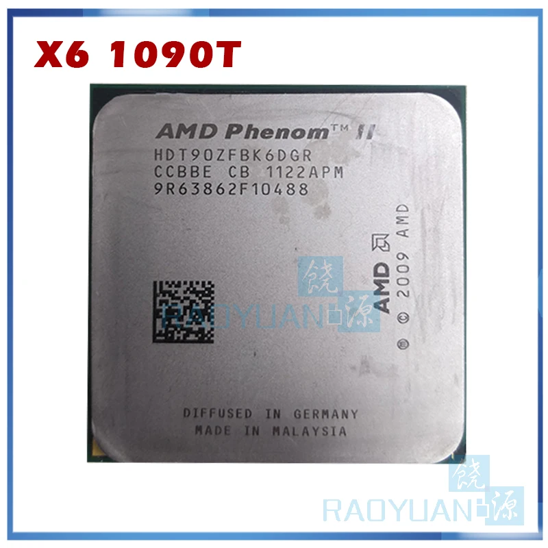 AMD Phenom X6 1090T X6-1090T 3,2 ГГц шестиядерный процессор HDT90ZFBK6DGR 125 Вт Разъем AM3 938pin
AMD Phenom X6 1090T X6-1090T 3,2 ГГц шестиядерный процессор HDT90ZFBK6DGR 125 Вт Разъем AM3 938pin