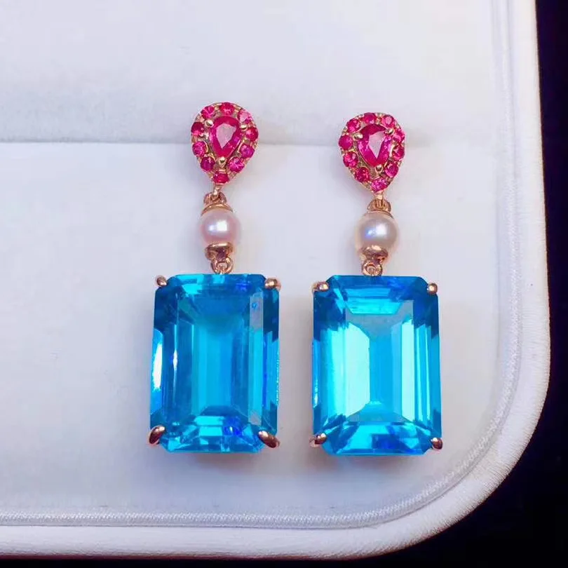 QTT Luxury Rose Gold Square Cut Cubic Zircon Drop Earrings Vingtage Sea Blue Crystal Dangler Earing for Women Trendy Jewelry
QTT Luxury Rose Gold Square Cut Cubic Zircon Drop Earrings Vingtage Sea Blue Crystal Dangler Earing for Women Trendy Jewelry