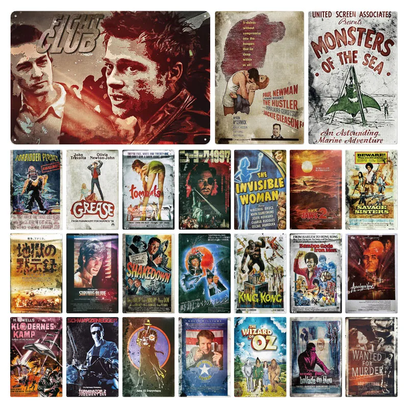 Metal Sign Movie Posters Fight Club Classic Film Tin Sign Plaque Home Decoration Wall Stickers Home Art Brand
Metal Sign Movie Posters Fight Club Classic Film Tin Sign Plaque Home Decoration Wall Stickers Home Art Brand