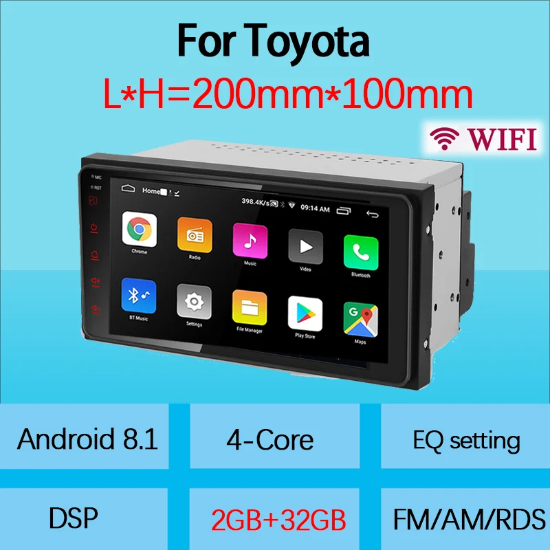 2 din android 8,1 Универсальный Автомобильный мультимедийный плеер, автомобильный радиопроигрыватель, стерео для Toyota VIOS CROWN CAMRY HIACE PREVIA COROLLA RAV4
2 din android 8,1 Универсальный Автомобильный мультимедийный плеер, автомобильный радиопроигрыватель, стерео для Toyota VIOS CROWN CAMRY HIACE PREVIA COROLLA RAV4