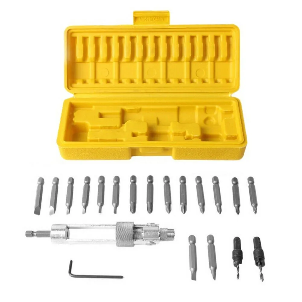 20pcs HSS Countersink Drill Bit Driver Swivel Head Quick-Change Tool Set Sale Power Tools Drill Bits Half Time Drill Driver
20pcs HSS Countersink Drill Bit Driver Swivel Head Quick-Change Tool Set Sale Power Tools Drill Bits Half Time Drill Driver