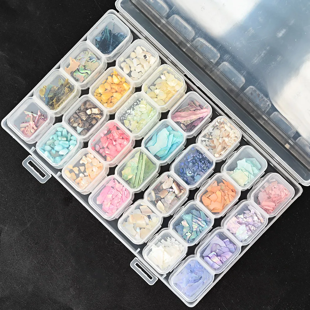 28Grids/Box Irregular Shell Nail Fragment,3D Abalone Shell Slice Decorations Nail DIY Slice,Chunky Decorations Paillette Shell&Z
28Grids/Box Irregular Shell Nail Fragment,3D Abalone Shell Slice Decorations Nail DIY Slice,Chunky Decorations Paillette Shell&Z