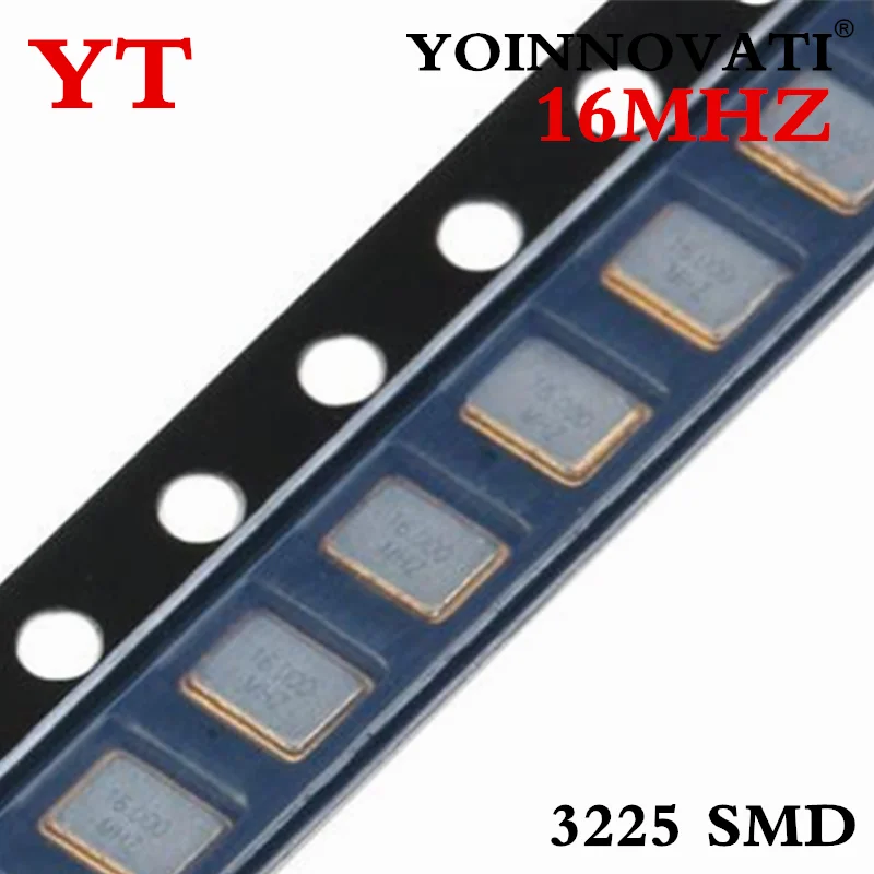 10 шт., пассивный кварцевый генератор 3225, 16 МГц ± 10ppm 9 ПФ
10 шт., пассивный кварцевый генератор 3225, 16 МГц ± 10ppm 9 ПФ