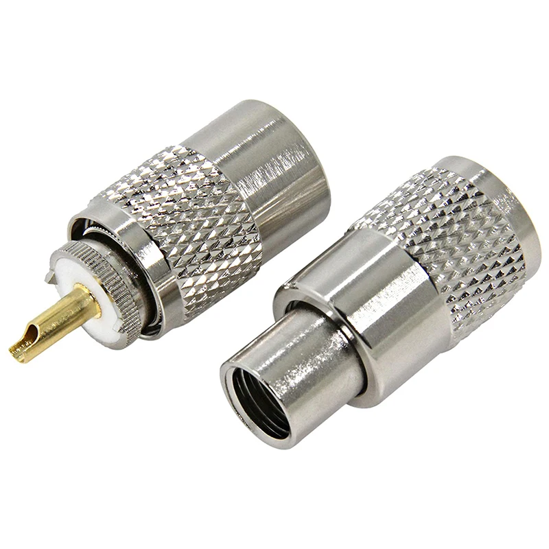 50-Pack UHF PL 259 Male Solder Coax Plug with Reducer PL259
50-Pack UHF PL 259 Male Solder Coax Plug with Reducer PL259