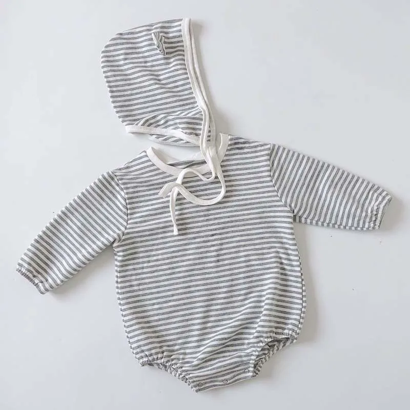 2019 Autumn Newborn Baby Stripe Triangle Romper + Hat 2Pcs Baby Girls Boys Romper Long Sleeve Baby Jumpsuit Clothes
2019 Autumn Newborn Baby Stripe Triangle Romper + Hat 2Pcs Baby Girls Boys Romper Long Sleeve Baby Jumpsuit Clothes