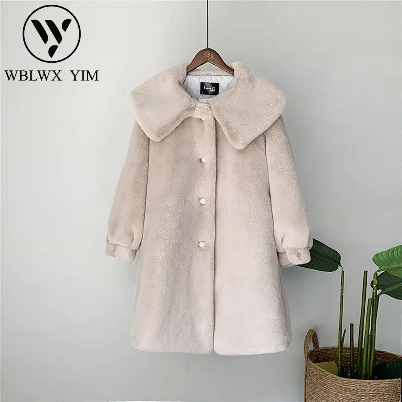Winter Women Faux Mink Fur Coat High quality Luxury Long Fur Jacket Warm Overcoat Loose Fur Coat Female Doll collar Plush Coats
Winter Women Faux Mink Fur Coat High quality Luxury Long Fur Jacket Warm Overcoat Loose Fur Coat Female Doll collar Plush Coats