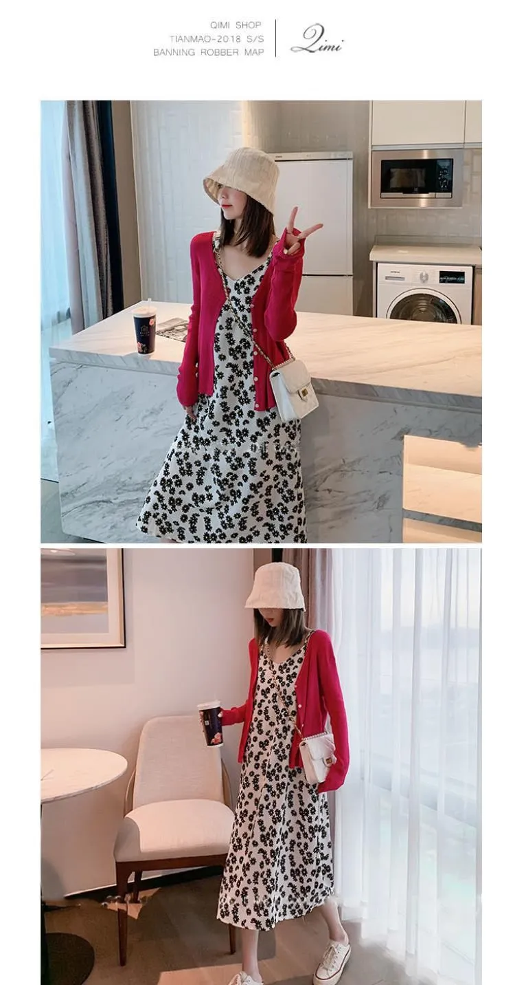 2021 Summer New Korean Style Small Daisy V-neck Strap Mid-length Dress Bodycon Dress Plus Size Dress Sexy Dress Women
2021 Summer New Korean Style Small Daisy V-neck Strap Mid-length Dress Bodycon Dress Plus Size Dress Sexy Dress Women