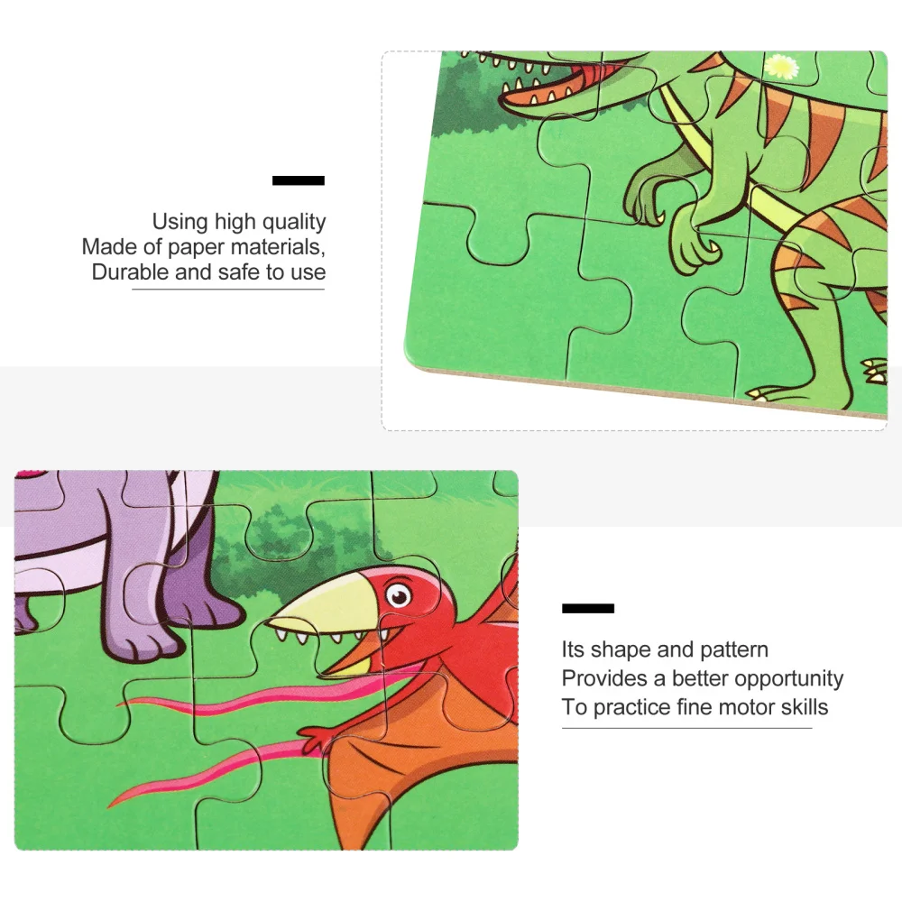 1 Set Dinosaur Puzzle Toy Eco-friendly Educational Practical Puzzle Plaything Early Learning Toy Intelligence Development Toy fo 
1 Set Dinosaur Puzzle Toy Eco-friendly Educational Practical Puzzle Plaything Early Learning Toy Intelligence Development Toy fo